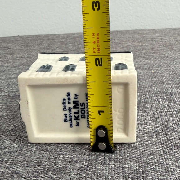 KLM Airlines Vintage 2006 Bols Blue Delft Miniature Ceramic Church #7 EMPTY - Picture 11 of 12